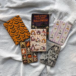 Halloween Kindle & Kobo-skal, avtagbart genomskinligt bakstycke, magnetiskt bakstycke till e-läsare, läskigt spöke-fladdermusfodral för Paperwhite Clara Libra