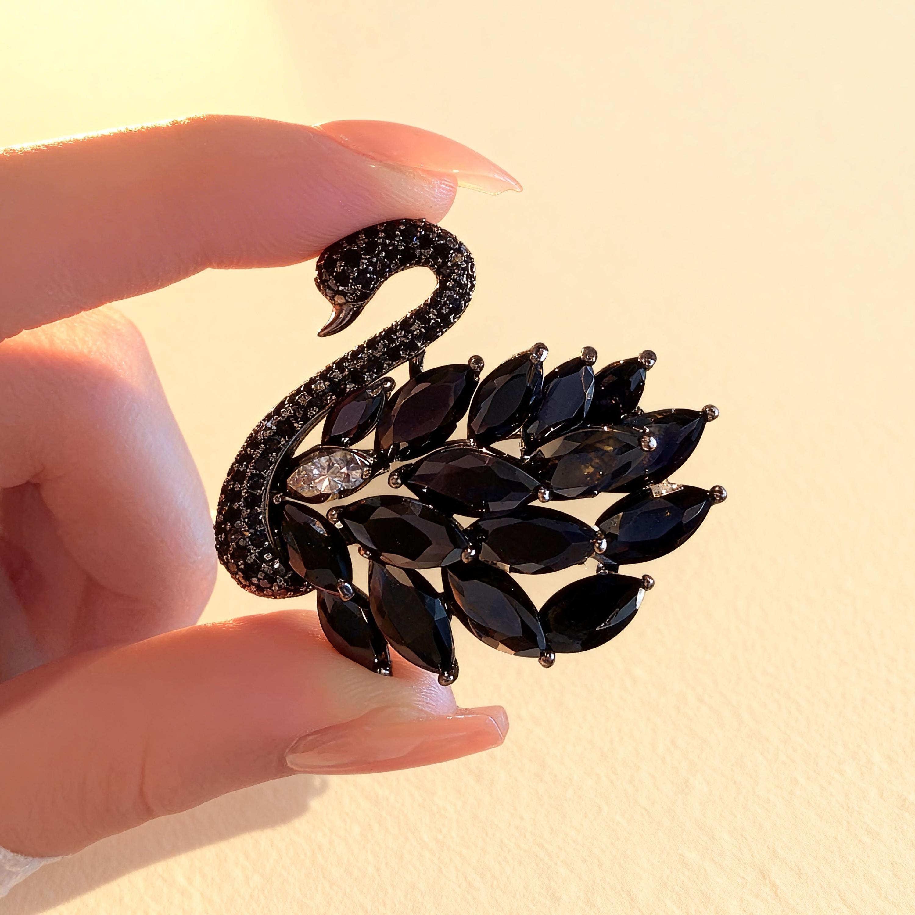 black formal dress jewelry for Elegant model:olivia