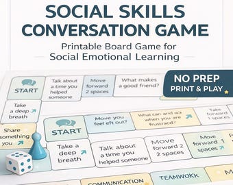 Social Skills Conversation Game for Kids Ages 7–12