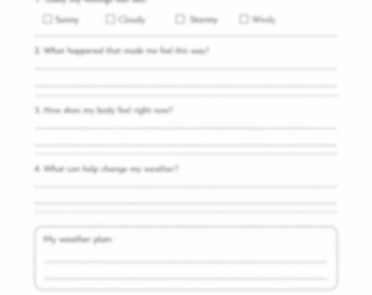 Emotion Check-In and Body Signals Worksheet Ages 7–12