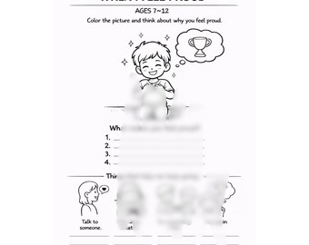 Self-Esteem and Positive Feelings Worksheet Ages 7–12