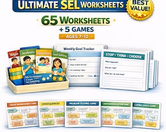 65 Emotional Regulation Worksheets and Conversation Games