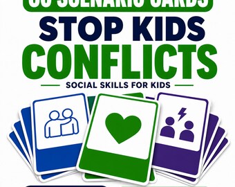 Conflict Resolution and Friendship Scenario Cards Ages 7–12