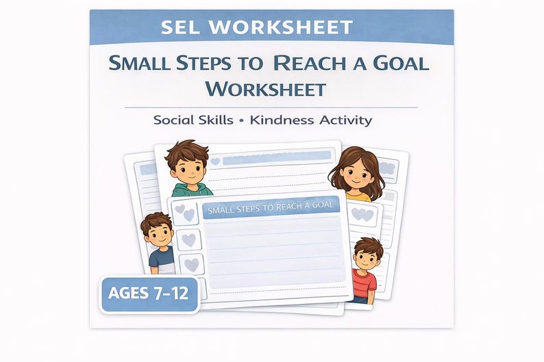 Small Steps to Reach a Goal Worksheet