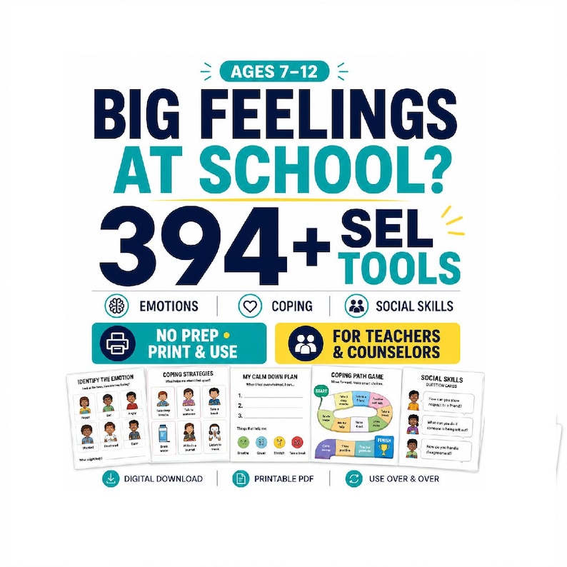394+ SEL Tools for Big Feelings