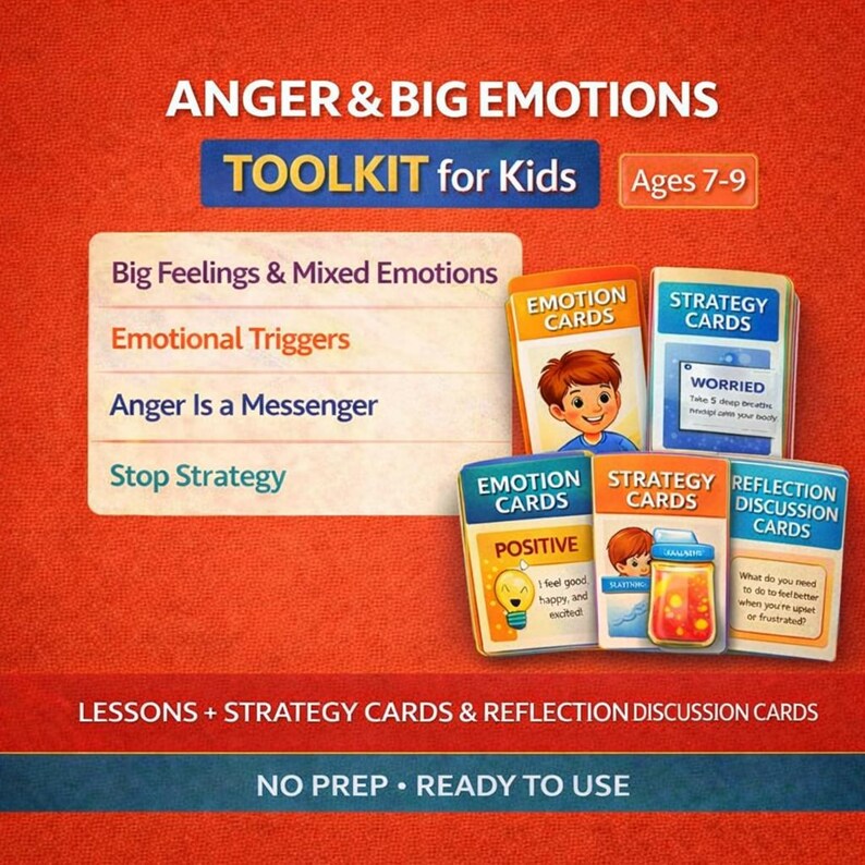 Kids Anger Management Toolkit – Social Emotional Learning Lessons
