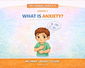 What Is Anxiety? SEL Lesson ages 4-6 | Coping Skills & Calm Strategies for Kids