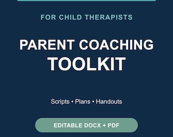 Kit de herramientas de orientación para padres, dirigido a terapeutas infantiles y cuidadores. Formatos editables: DOCX + PDF.
