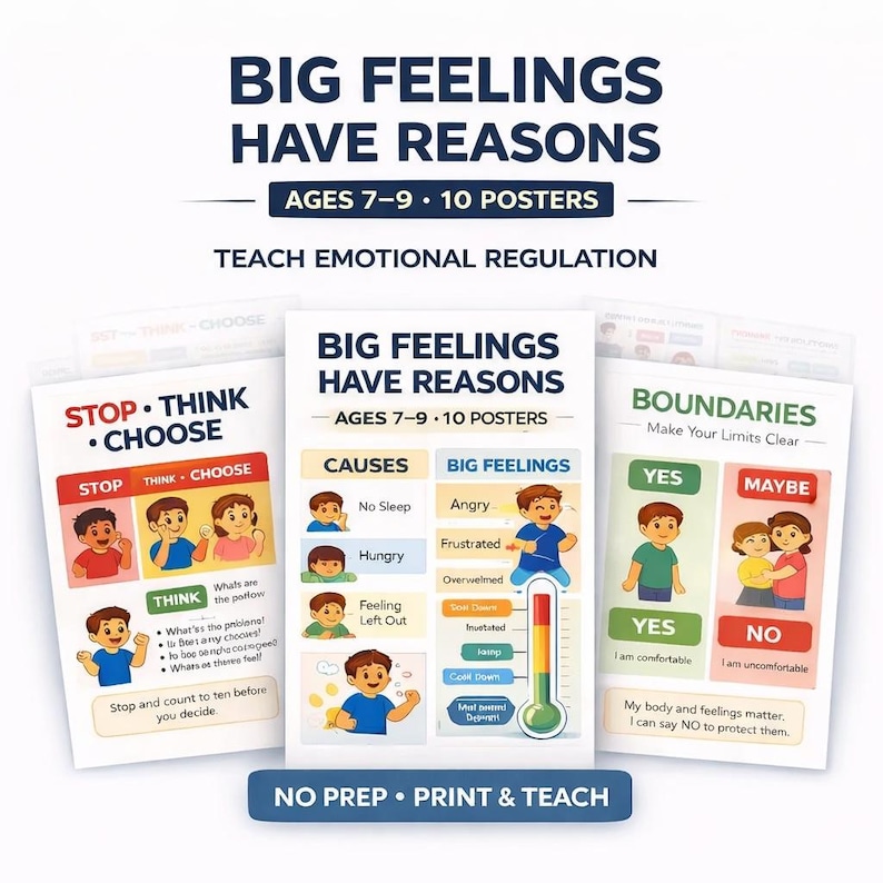 10 Social Emotional Learning Posters for Kids