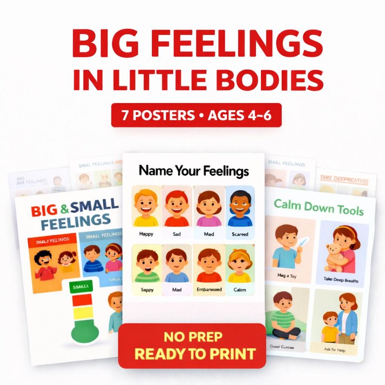 Calm Down Corner Posters