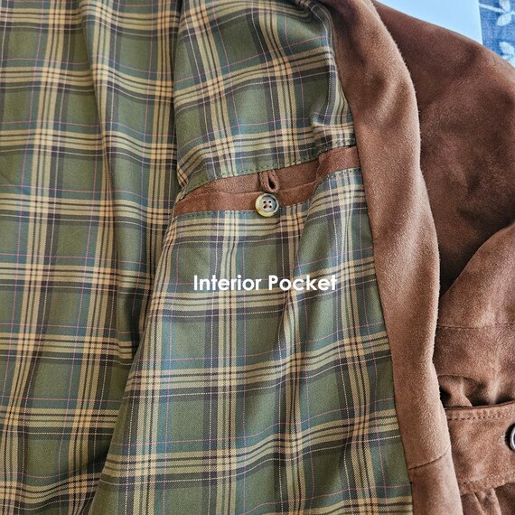 Vintage Suede 1990's  Polo Ralph Lauren Mens Jack… - image 8