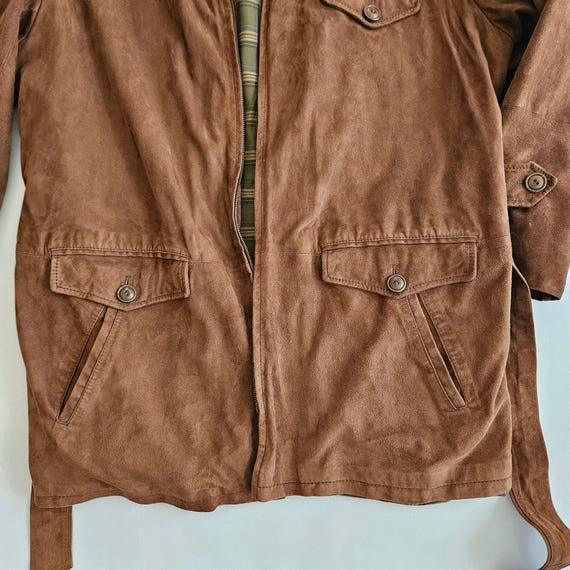 Vintage Suede 1990's  Polo Ralph Lauren Mens Jack… - image 7
