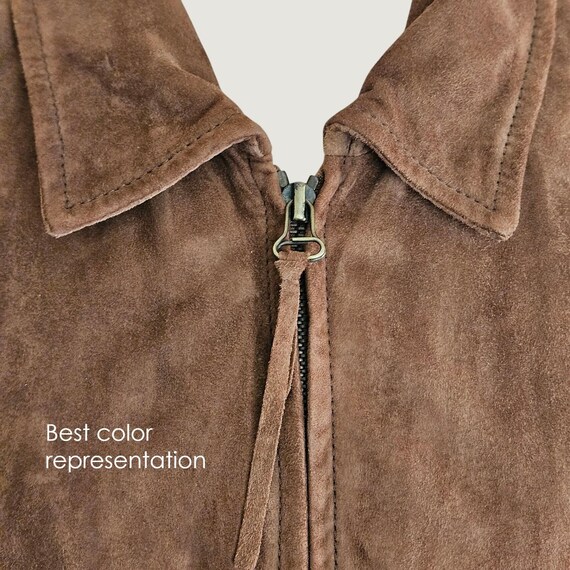 Vintage Suede 1990's  Polo Ralph Lauren Mens Jack… - image 5