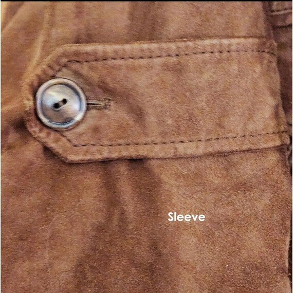 Vintage Suede 1990's  Polo Ralph Lauren Mens Jack… - image 10