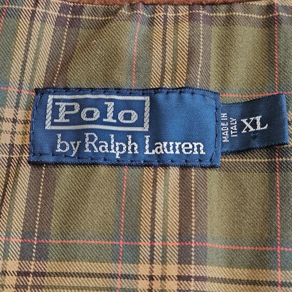 Vintage Suede 1990's  Polo Ralph Lauren Mens Jack… - image 11