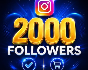 Instagram Followers, Real 2000 Follows| Fast Instant Delivery | Real Organic Growth | Social Media Boost