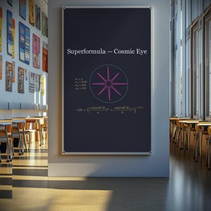 4K Animated Math Art Videos – Superformula Shapes | Visual Mathematics | Digital Download