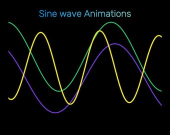 Ensemble d'animations sinusoïdales – Vidéos de mathématiques et de physique (16 x 9 et 9 x 16)