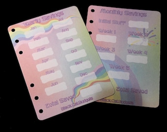 Monthly & Yearly savings record