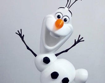 Olaf Snowman STL File | Frozen Inspired 3D Print Model (Digital Download)
