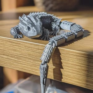 Red Eyed Crocodile Skink 3D Print | Articulated Lizard Miniature (Digital Download)