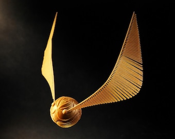 Goldener Schnatz inspiriert 3D Druckmodell | Fantasy Schreibtisch Dekoration (STL Download)