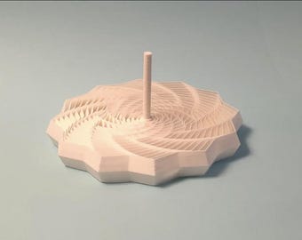 12-Punkt-Fidget-Stern (STL) | Spiralpuzzle-Fidget-Spielzeug (Digitaler Download)