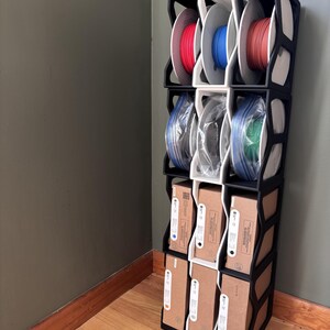 Modular Filament Storage Rack STL – Stackable Spool Organizer for 3D Printing image 4