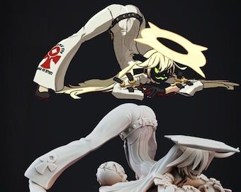 Jack-O' Valentine Guilty Gear STL Modell, Anime Girl 3D Druck, Resin Statue (Digitaler Download)