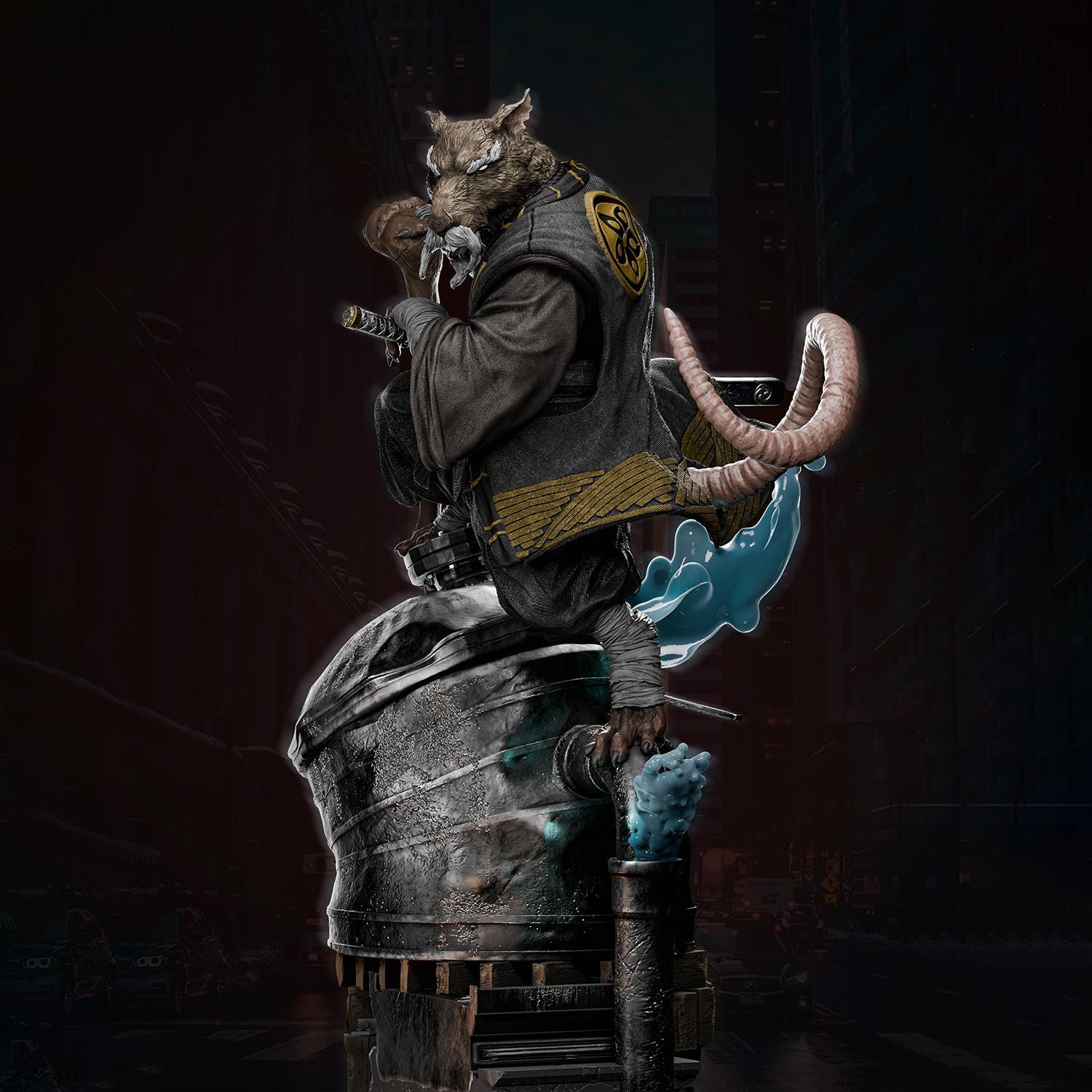 Master Splinter STL 3D Model - Etsy