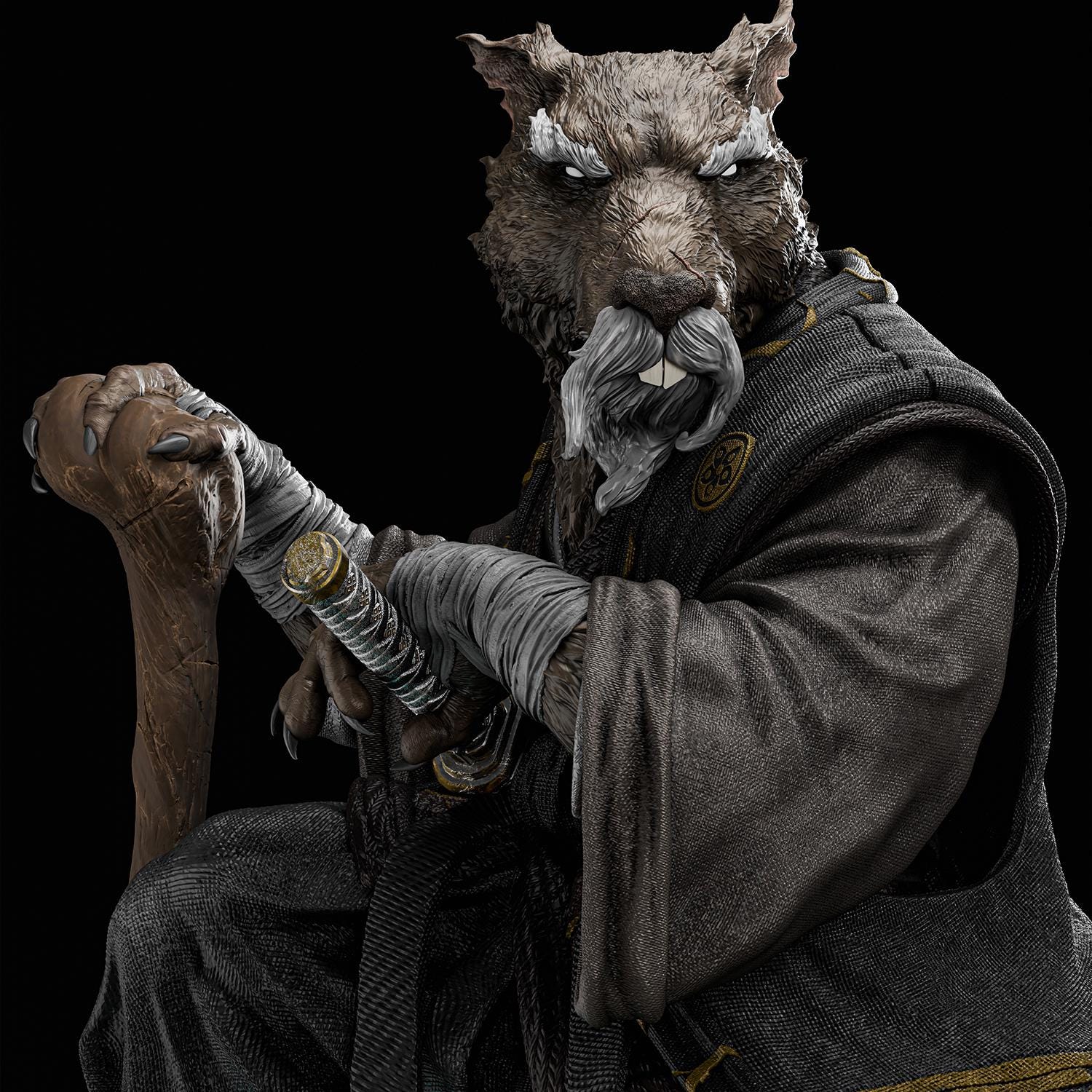 Master Splinter 2d Master Splinter STL 3D Model - Etsy