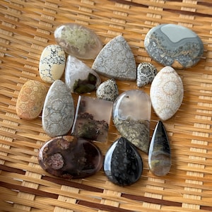 Sale 15 Pcs Natural Stones Cabochon image 1