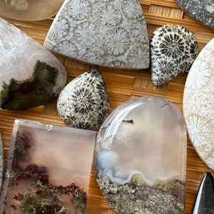 Sale 15 Pcs Natural Stones Cabochon image 9