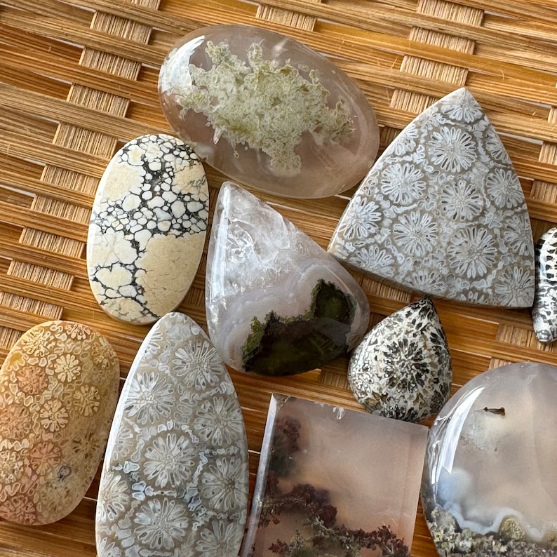 Sale 15 Pcs Natural Stones Cabochon image 3