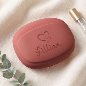 Custom Silicone Coin Purse, Personalized Magnetic Mini Wallet, Engraved Earphone AirPods Case, Bridesmaid Teen Girl Gift