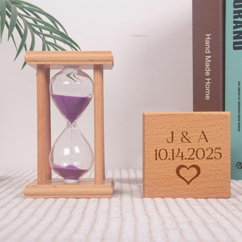 Personalized 10 Min Wood Hourglass, Sand Timer, Montessori Time Out ...
