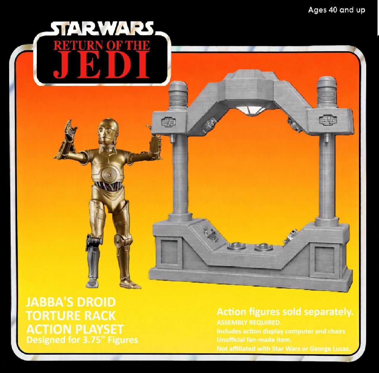 STAR WARS ★ Droids Diorama Set Jabba's Droid Torture Rack Playset Diorama for 3.75