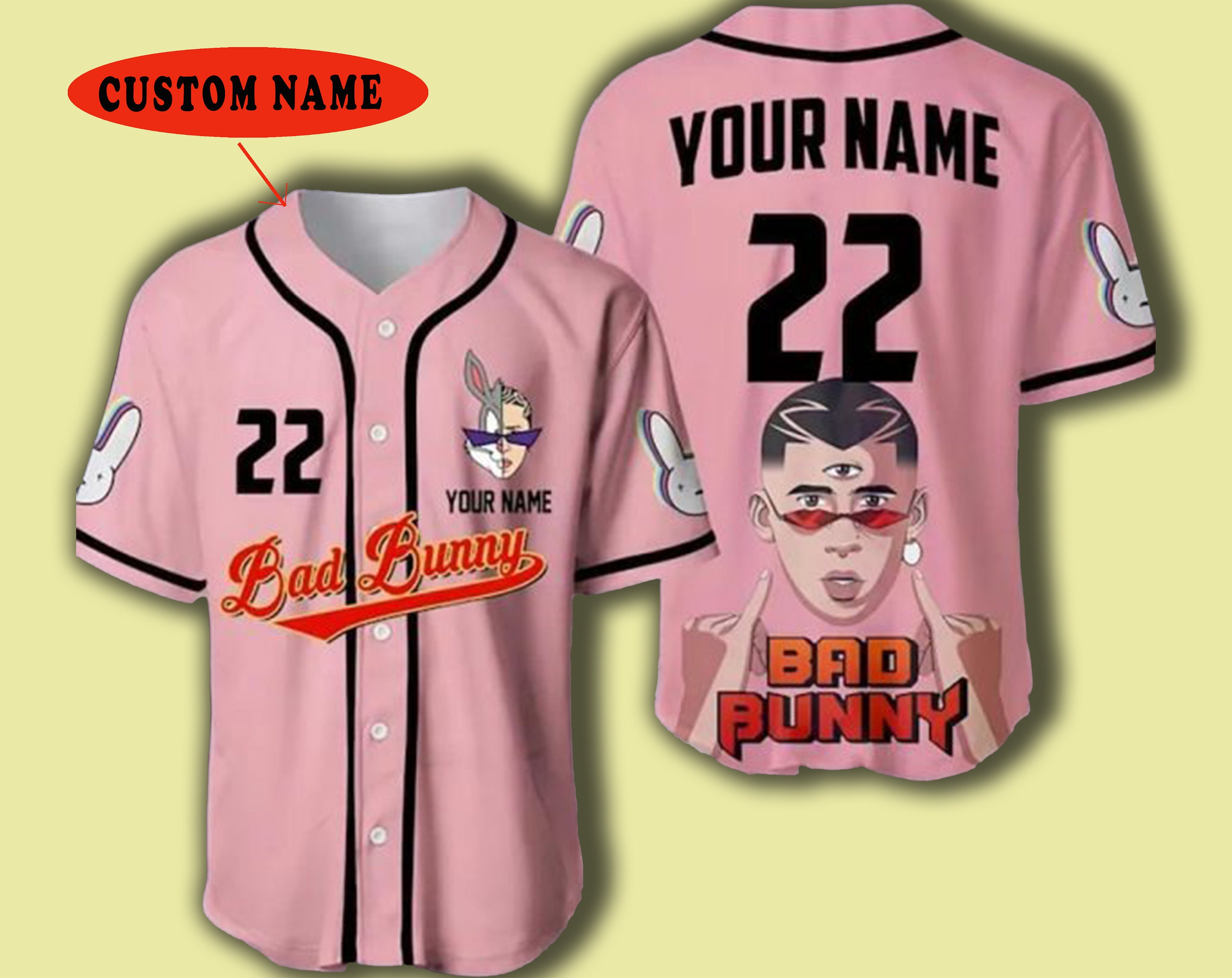 Bad Bunny Baseball Jersey, Un Verano Sin Ti Jersey, Puerto Rico Summer