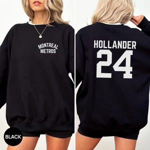 Montreal Metros Sweatshirt, Hollander 24 Hoodie, Hockey Romance Fan Gift, Sports Romance Tee, Bookish Reader Hoodie, Shane Hollander Top image 2