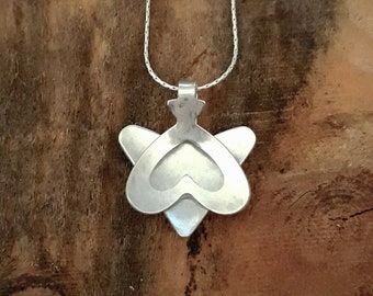 Star of David and Hearts Silver Sterling pendant Unique Design Judaic Symbol Handmade in Israel Artisan Love Symbol Jewish holiday gift