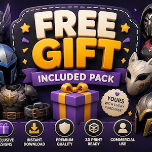 Cosplay STL Mega Pack | Armor Sets, Helmets, Masks, Props & Accessories | 3D Print Files Bundle | Wearable Cosplay Armor STL Collection image 3