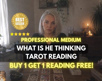 What Is He Thinking Psychic Reading, His Feelings & Intentions, Same Hour