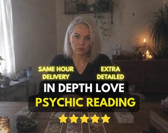 In Depth Love Psychic Reading, True Feelings & Hidden Emotions, Same Hour