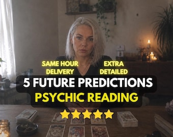 5 Future Predictions Psychic Reading, No Info Needed, Same Hour