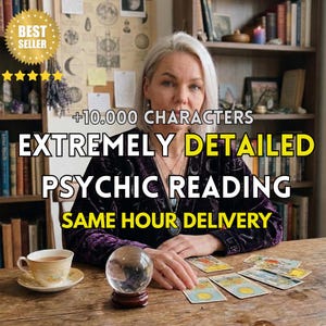 Lectura psíquica extremadamente detallada en la misma hora / Análisis de vida completo / Amor, carrera, dinero, futuro / Informe brutalmente honesto / Sin herramientas / Rápido