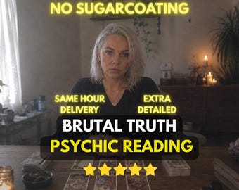Brutal Truth Psychic Reading, No Sugarcoating Love Insight, Same Hour Reading