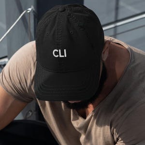 CLI Embroidered Dad Hat - Minimalist Tech Streetwear