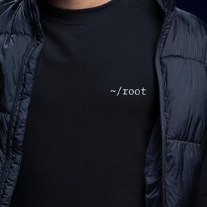 Root Embroidered Sweatshirt - IBM Plex Mono, Linux SysAdmin Apparel