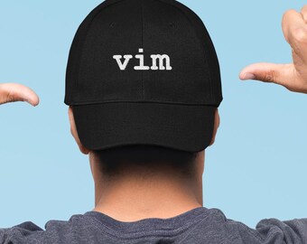 Vim Dad Hat – Embroidered Developer Cap for Programmers