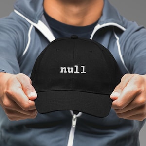 Null Dad Hat – Embroidered Developer Cap for Programmers